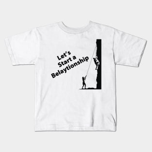 Belaying Climbers Kids T-Shirt